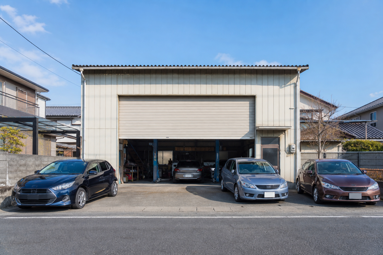 地曳自動車工業の工場